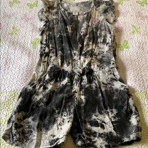 True Religion Acid Wash Romper Girls